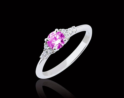 bague saphir rose virginie